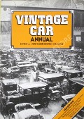 Book cover of Vintage Car Annual  by WORTHINGTON-WILLIAMS, Mike (ed.) 